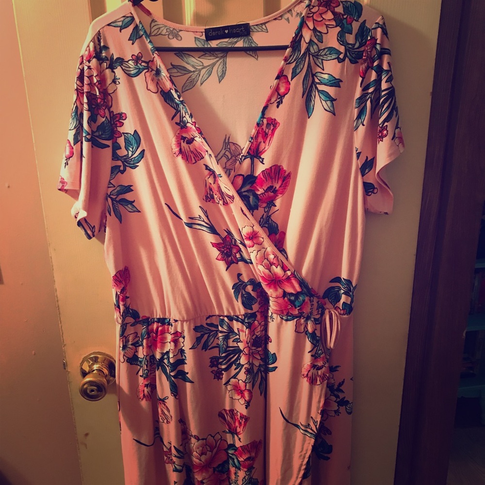 Pink flower dress